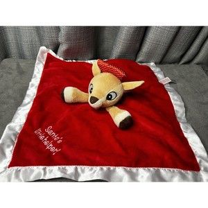 Rudolph the Red Nosed Reindeer First Christmas Plush Security Blanket Lovey 14”